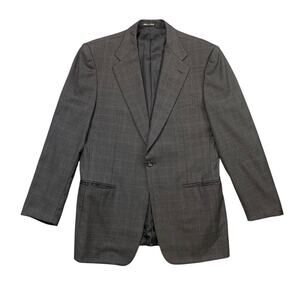 Kashani Take 6 Blazer Mens 40 Grey Wool Winter Tasmanian Loro Piana Fabric